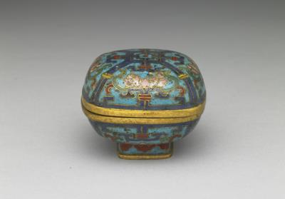 图片[2]-Copper box in cloisonne enamels, Qing dynasty (1644-1911)-China Archive